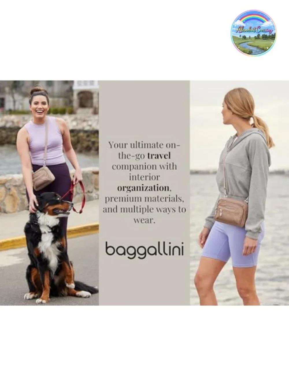 Convertible Crossbody Bag Fanny Pack Belt Bag Women Travel Purse